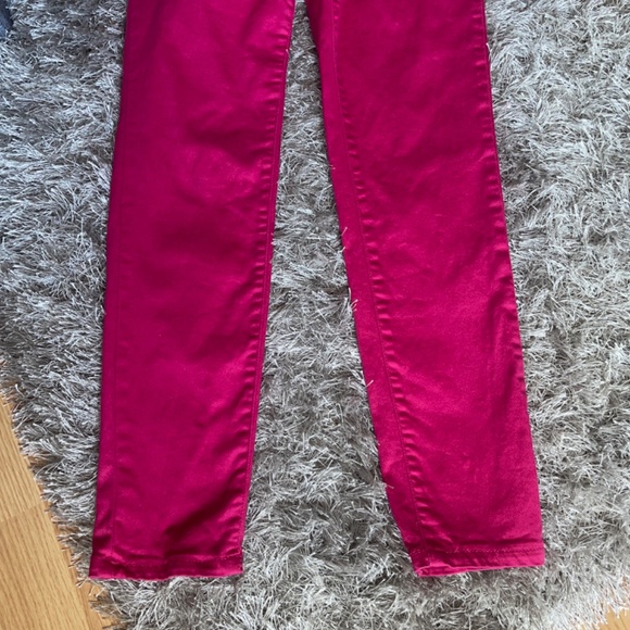 Ellen Tracy Hot Pink Denim the Pull On Legging / Skinny Pants - Picture 2 of 6